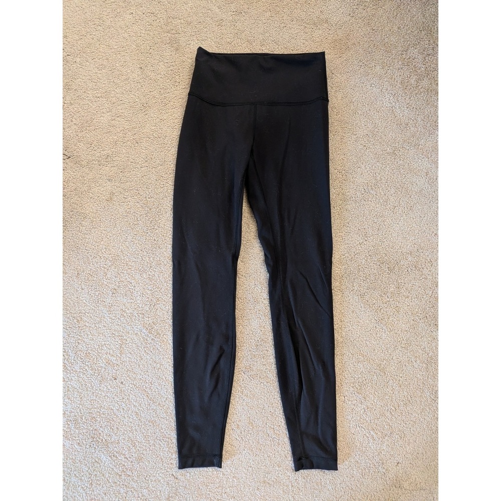 Lululemon Black High Rise Full Length Yoga Leggings Size 6